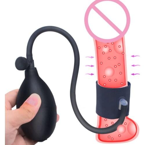 Penis TRainer Inflatable Penis Pump Enlarger Sex Toys for Men Cock Pumping Sleeve Erotic Male Enhancement Pumps