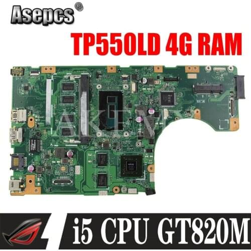New!Akemy For Asus TP550LA TP550LJ TP550LD TP550LN motherboard mainboard100% Tested OK i5-4200/4210U 4G RAM GT820M