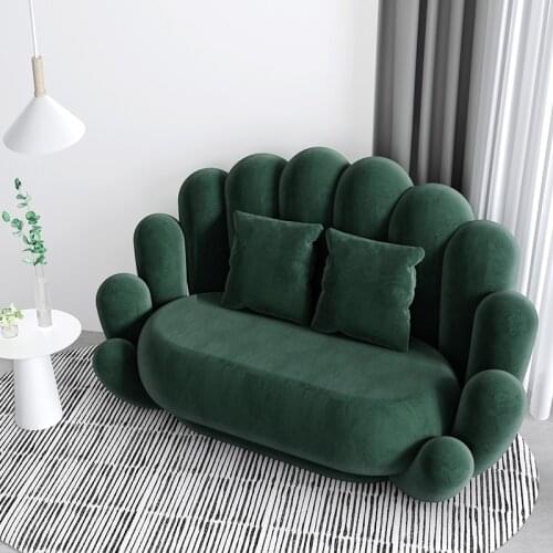 Customizable Nordic Office Creative Special-shaped Sofa Coffee Table Combination Modern Beauty Salon Sofa Living Room Furniture