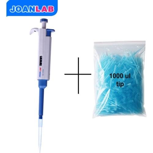 Joanlab 100-1000ul Digital Adjustable Micro Pipette Micropipette Pipettor Gun with 1000ul tips