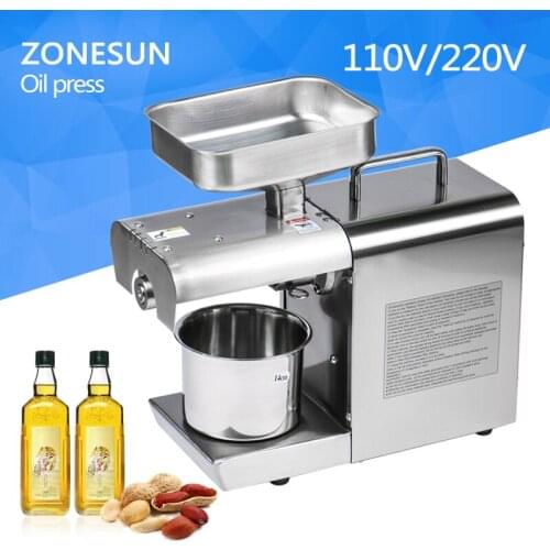 Stainless Steel 110V Or 220V For Choose Olive Oil Press Machine Commercial Grade Oil Extraction Expeller Presser