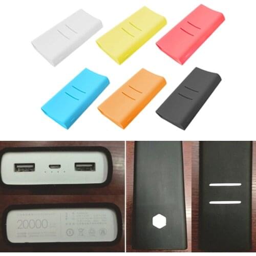 Anti-slip Silicone Protective Case Cover For Xiaomi mi 2C 20000mAh Power Bank Bags Solft Color Case Accessories For Xiaomi mi 2C