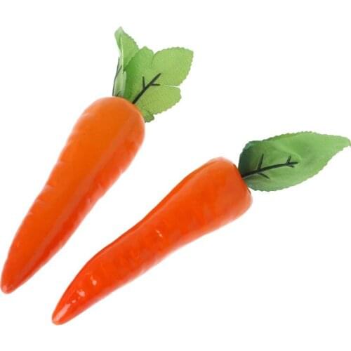 Lifelike Artificial Carrot Simulation Fake Vegetable Photo Props Home Kitchen Decoration Kids Teaching Toy