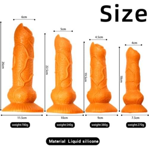 Sex shop Wolf dildo liquid Super Soft Silicone Dildos For Women Masturbator Realistic Penis Dildo Sex Toys For Women Sex product