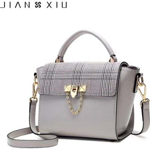 JIANXIU Brand Women Pu Leather Handbag Female Luxury Top-hand Bag Synthetic Leather 2020 New Shoulder Messenger Bags Small Tote