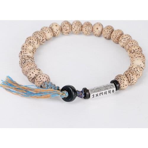 Tibetan Buddhist OM Six Character Proverbs Bracelet Women Charm Prayer Bracelet Natural Stone Braceket Famale Lucky Jewelry QX-5