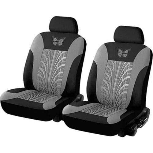 Universal Car Seat Covers Set Fits Most Cars Covers with Butterfly pattern Tire Track Detail Styling Protector Car Seat Covers