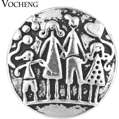Vocheng Ginger Snap Button Family Charms 18mm Interchangeable Jewelry Vn-1321