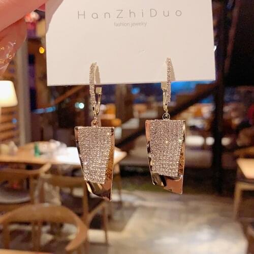 2021 trend Jewelry for women Hanging earrings exquisite vintage Pendant Geometric Earrings Fashion Simple Women jewelry