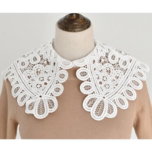 Women Detachable Collars Ladies Lapel Choker Necklace Shirt Fake Collar Blouse Tops Half Shirt False Collars Female Faux Col