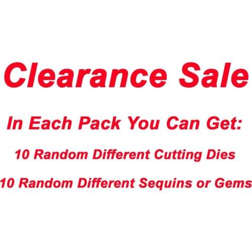 AlinaCutle Clearance Bag Metal Cutting Dies Sequins for DIY Scrapbooking/Photo Album Decorative Embossing Paper Cards