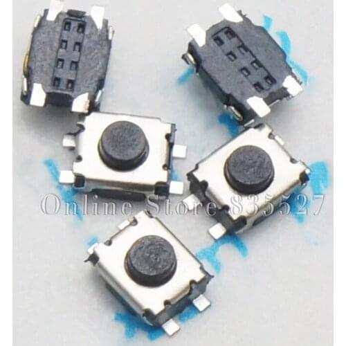 1000pcs/lot 3*4*2 four pin switch turtle 3x4x2 SMD 4 feet 3 * 4 * 2 mm stand upright without pillars micro touch switch button