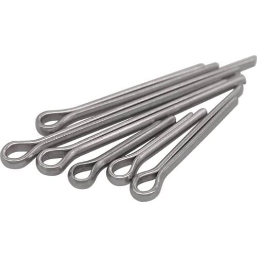 2pcs M6 Stainless Steel Cotter Hairpin Pin Split-Cotter Fastening Pins 60mm-100mm length