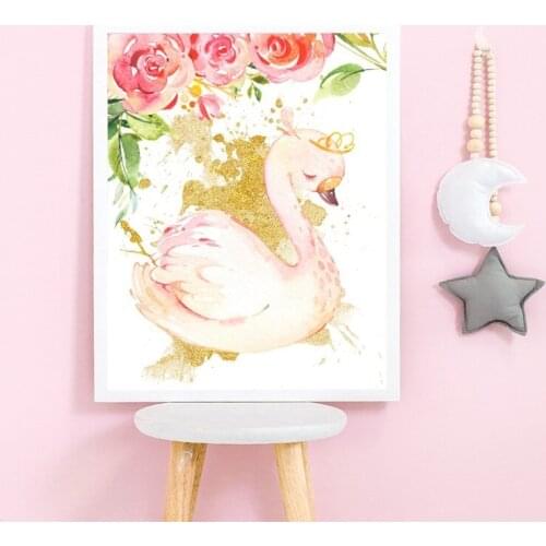 5d Diy Diamond Painting Swan Princess Flower Full Square Diamond Embroidery Ballerina Mosaic Cross Stitch Home Decoration