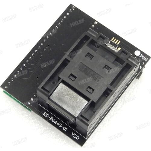 BGA48 Adapter RT-BGA48-01 V2.0 Socket MX29GL640, S29GL064N Other Models NOR off-line Reading and Writing For RT809H Programmer