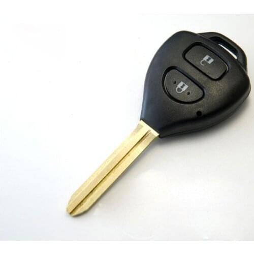 Remote Key Shell Case for Toyota Corolla RAV4 Yaris Avensis Avalon Echo Prado 2 Buttons Keyless Fob Cover Housing