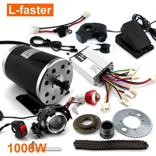 1000W Electric Child Dune Buggy Motor With Foot Pedal Throttle And Electric Brake Sensor 25H Chain Sprocket Brake Light