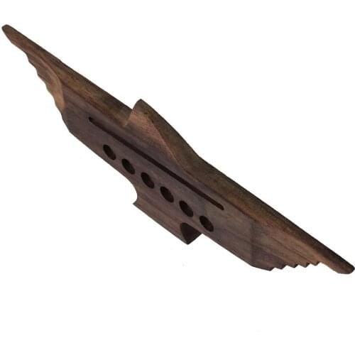 Rosewood 6 String Rose wood Guitar Bridge for Acoustic Guitar Durable 6 Holes 185mm Length