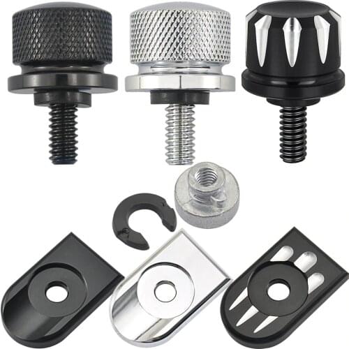 Motorcycle Rear Fender Seat Bolt Seat Screw Nut Kit Mount Knob Cover Nut for Harley Motorbikes '96-'19