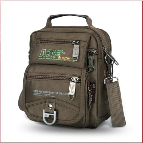 Mens Tactical Nylon Shoulder Strap Multifunctional Travel Bag Outdoor Waterproof Telephone Shoulder Military Bags New Arrivals