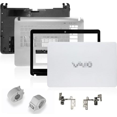 NEW For Sony SVF142 SVF143 SVF14326SC SVF143A1QT Laptop LCD Back Cover/Front Bezel/Plamrest/Bottom Case/Hinges No Touch White