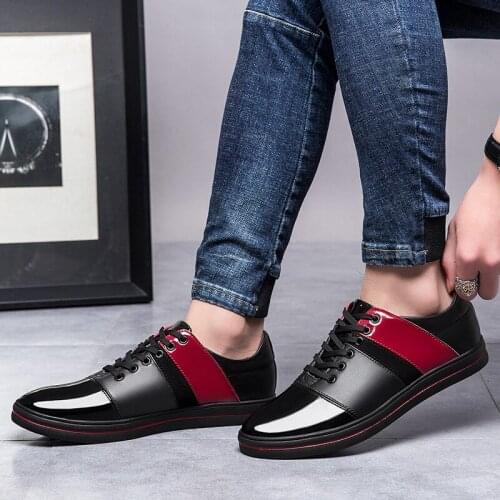 Wear masculino sapatos shoes para casuales hombre spring leather black sale casual mens mens zapatos flat Mens male informales