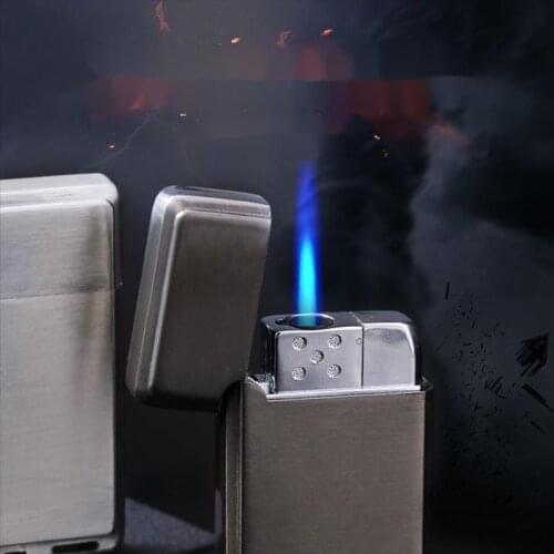 Direct Impact Windproof Lighter Personalized Creativity Inflatable Metal Lighter Customized Lighter