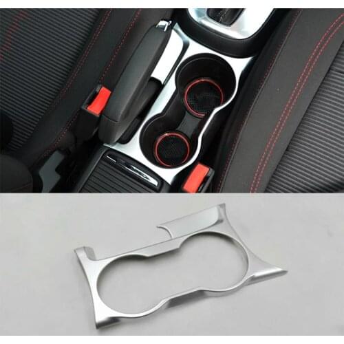 Fit For LHD Opel Mokka Buick Encore 2013-2018 Car Front water cup frame strip cover trim ABS Chrome car accessories styling