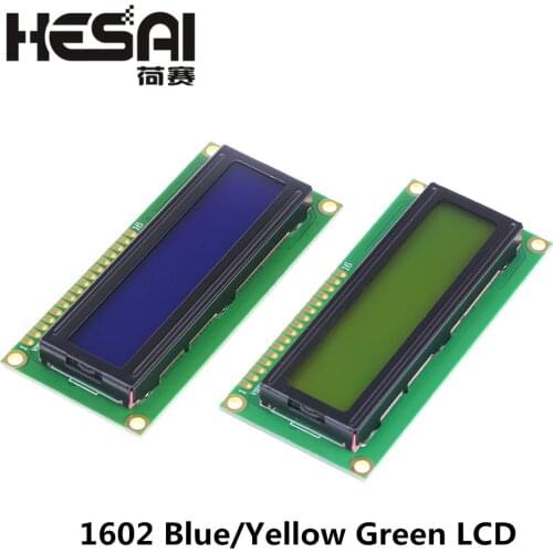 Smart Electronics LCD1602 LCD Monitor 1602 5V Blue/Yellow Green Screen and White Code for arduino Diy Kit