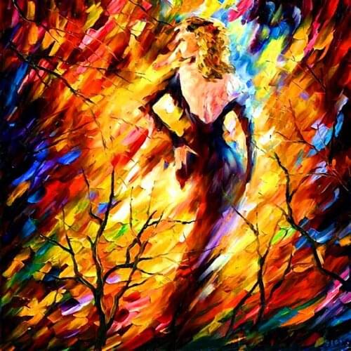 Modern Sexy Nude Cuadros Women Backless Girl Canvas Painting Abstract Tree Home Wall Decor For Living Room Wall Paintings Framed