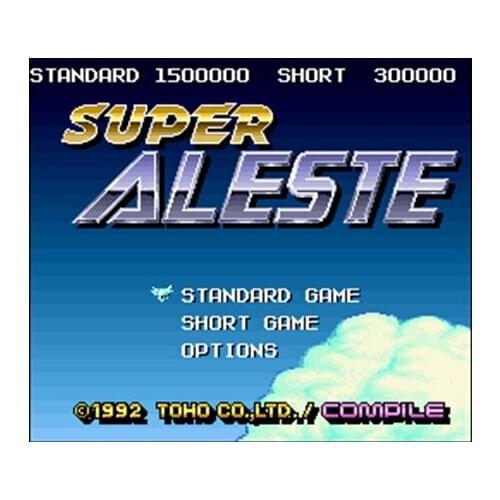 Super Aleste 16 bit Big Gray Game Card For NTSC Game Player Drop Shipping