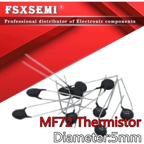 50pcs MF72 Thermal Resistor 5mm 5D-5 5R 10D-5 10R 20D-5 20R 22D-5 22R