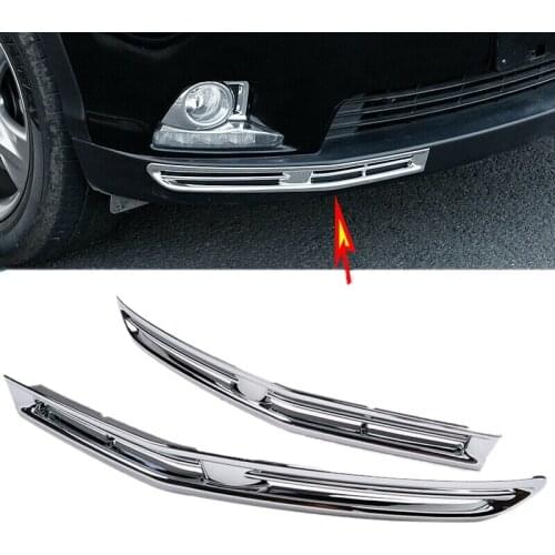 Car Front Bumper Corner Fog Light Lower Moulding Trim for Toyota Highlander 2015-2017