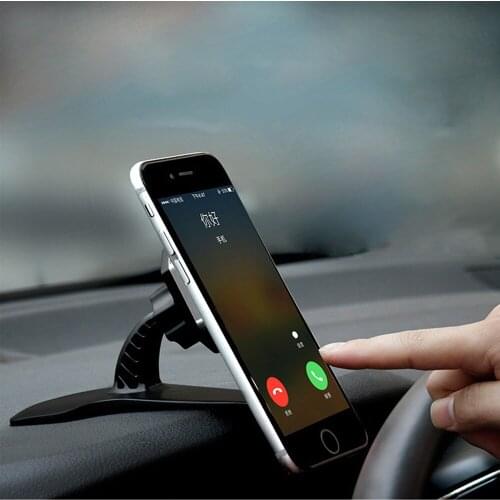 Universal Car Phone Holder Adjustable Dashboard Mount Clip Mobile Smart Phone GPS Stand Bracket Automotive Magnetic Bracket