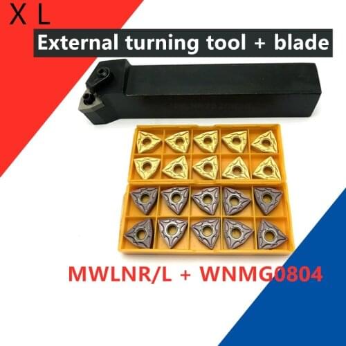 External turning tool rest MWLNR1616H08 MWLNR2020K8 MWLNR2525M08 MWLNR3232P08 carbide insert WNMG080404 WNMG080408 Lathe Tool
