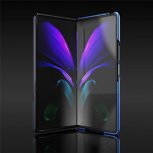 Protective Phone Case Anti-fall Protective Leather Mirror Shell All-inclusive Back Cover for Samsung Z fold2 Mobile Phone