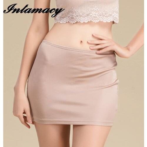 New Silk Bag Hip Skirt Female Summer Silk Skirt 100% Silk Anti Slip Backing