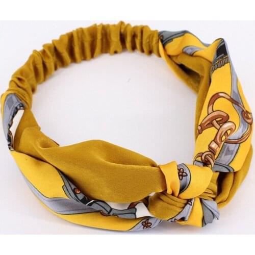 1pcs 2018 Women Headband Head Scarf Girls Hairband Chinese Knot Ladies Headbands Elastic Twist Turban Headwrap Hair Accessories