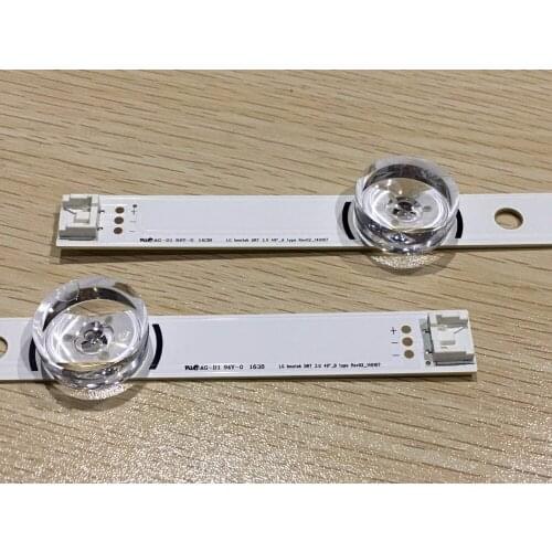 1LOT(1pcs 568mm 5leds+1pcs 4leds 457mm) LED Backlight Lamp strip 9leds FOR LG Innotek DRT3.0 49''_A/B REV 02_14107 LED strips