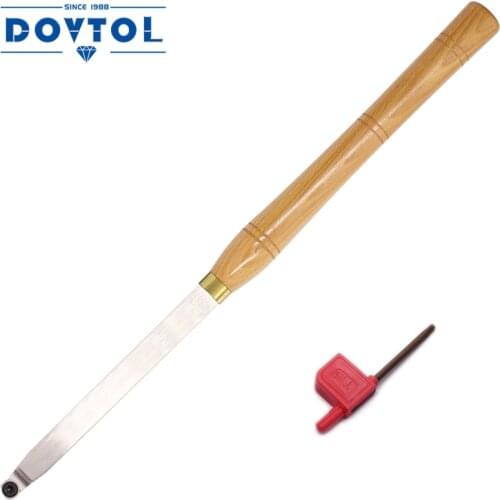18.5 Inches Wood Turning tools Finisher Carbide Tipped Lathe Chisel Tool Bar with Ci5 8.9mm Round Carbide Insert Cutter