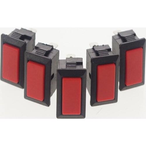 5pcs OFF-(ON) 2 Pin NO 6A 250VAC 10A 125VAC Momentary Push Button Rocker Switch