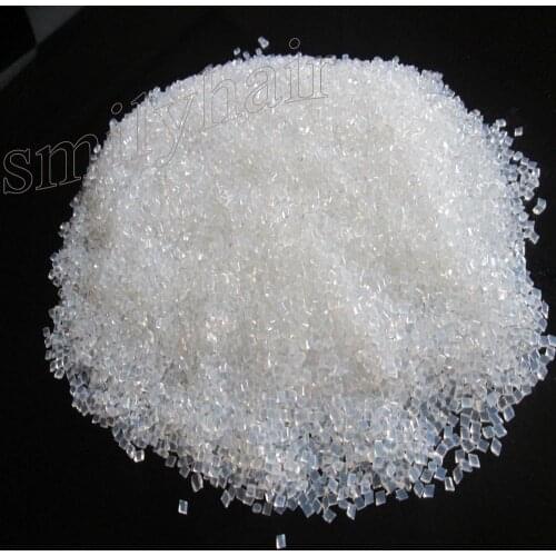 500grams/lot high quality Italian keratin glue grain, transparent color of keratin for fusion pre-bonded human hair extension