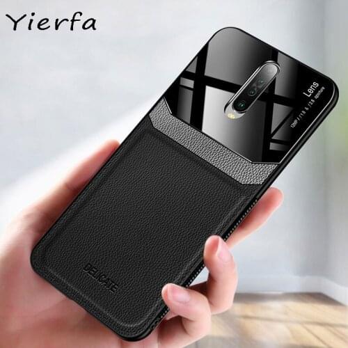Case For Xiaomi Redmi K30 Pro 5G Silicone Shockproof Bumper PU Leather Plexiglass Back Cover For Xiomi Redmi K20 Pro Phone Cases