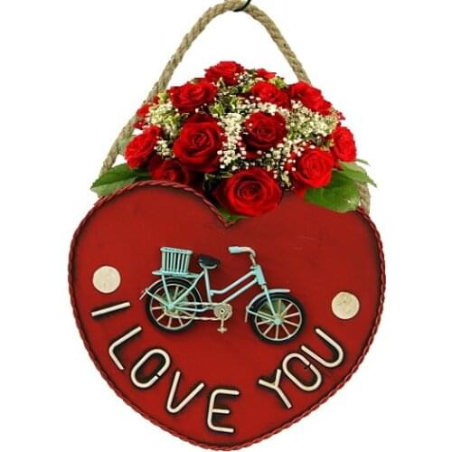 Decorative Heart Metal Flower Pot - Vintage style, aged -Premium Quality Metal - Stylish Appearance Durable Product