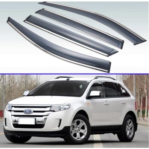 For Ford Edge 2011 2012 2013 2014 Plastic Exterior Visor Vent Shades Window Sun Rain Guard Deflector 4pcs