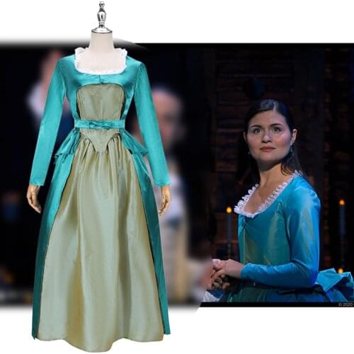 Hamilton Eliza Schuyler Dancing Dress Musical Shows Rock Opera Stage Dress Halloween Carnival Party Evening Dress