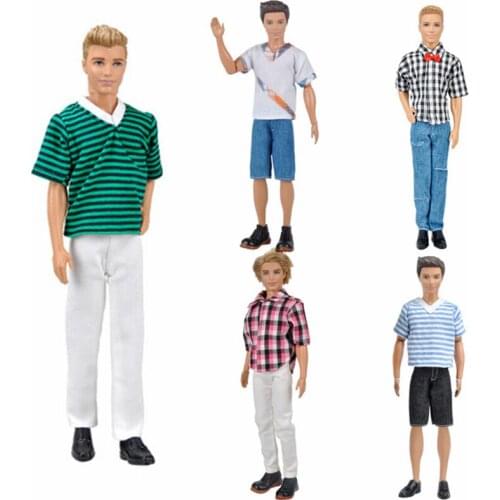 Ken Fashion Wear Outfit Sets for Barbie 11Inches BJD FR 30cm Boy Friend SD Doll Clothes Dollhouse Roll Play Accessories