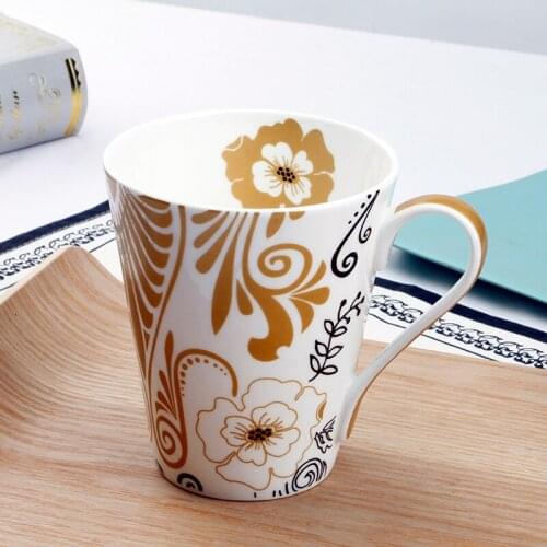 Ceramic Mug Water Cup European Coffee Cup Bone China Cup Couple Creative Cup
