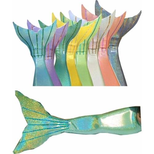 Swimmable Mermaid Tail +Bikini top +monofin Shinning swimming swimware girls boys cos gift Elsa&Anna dress cosplay gift