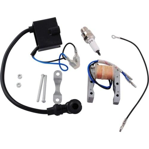 CDI Ignition Coil Magneto For 49cc 66cc 80cc 2 Stroke Engine Motorized Bicycle Bike Motors Spark Plug